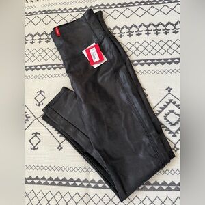 Black Faux Leather Leggings